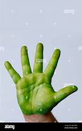 green hand